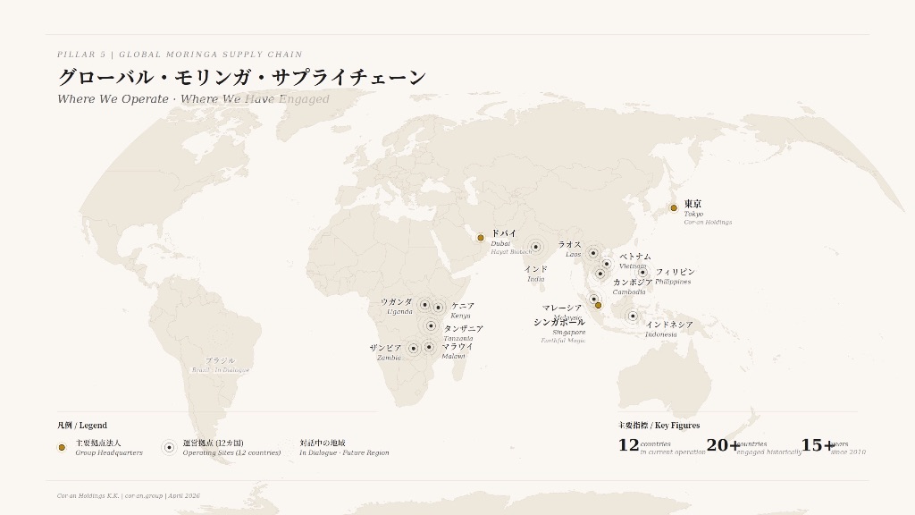 Global Moringa Supply Chain Map